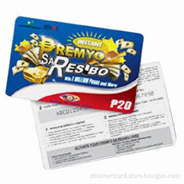 Scratch card, used for phone and lottery
